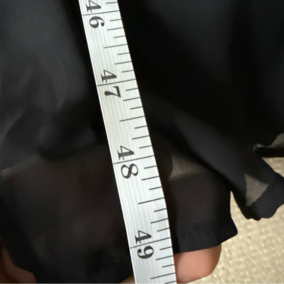 Bisou Bisou Michele Bohbot Sleeveless Belted Black Maxi Dress size 6 NWT - Picture 10 of 12